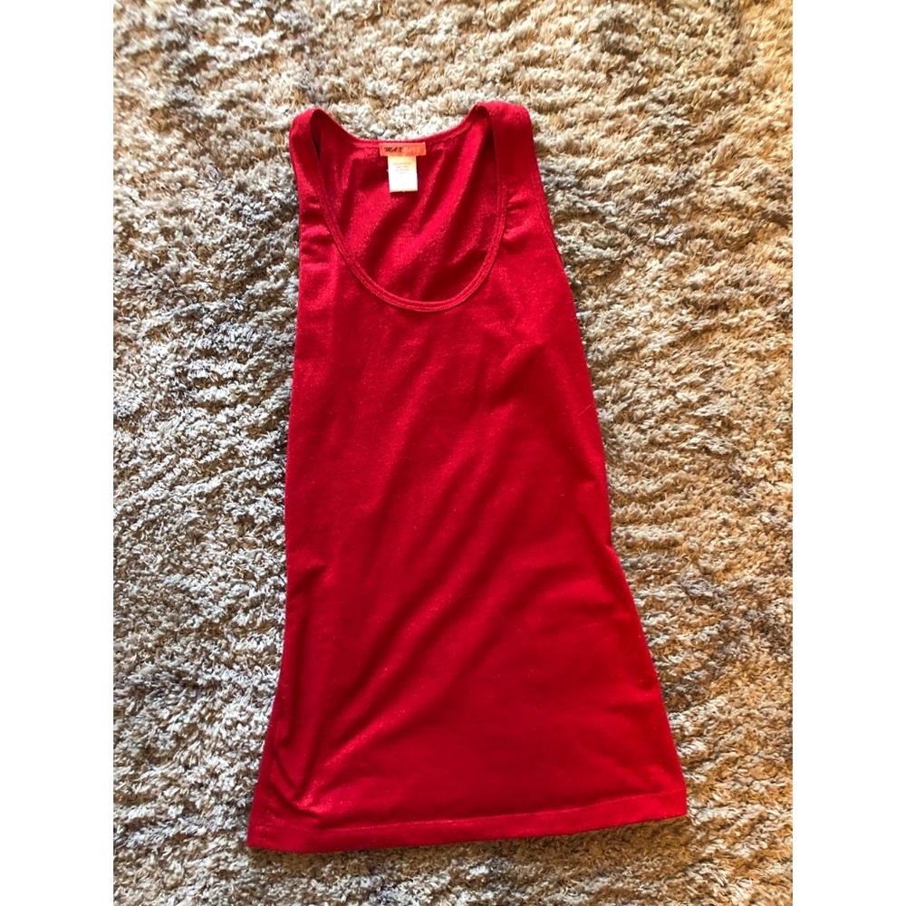 Red sparkly tank top